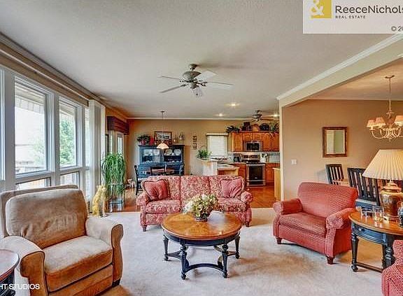 Living room and kitchen