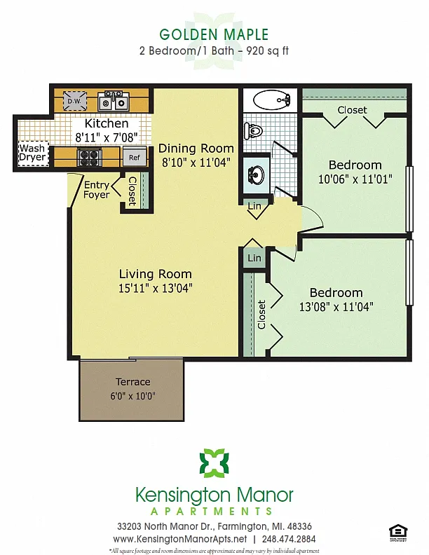 Floor plan Golden Maple