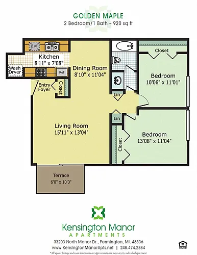 Floor plan Golden Maple