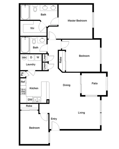 Floor plan Bartlett