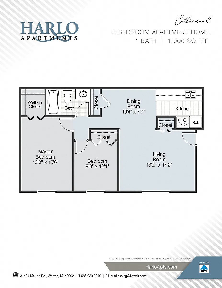 Floor plan Cottonwood