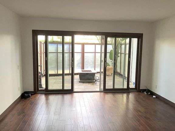 Living Room Attached Patio with Firepit