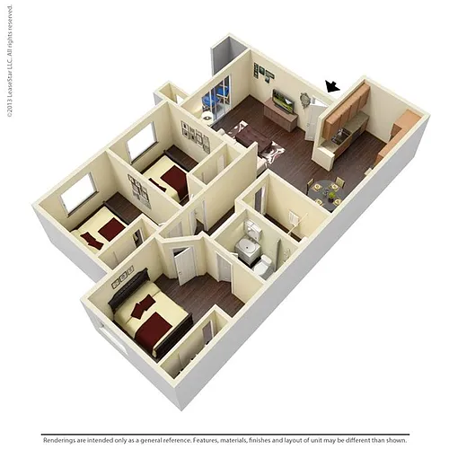Floor plan 3x2A