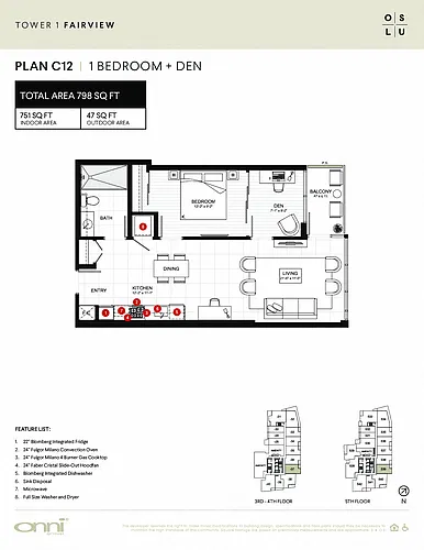 Floor plan Fairview C12