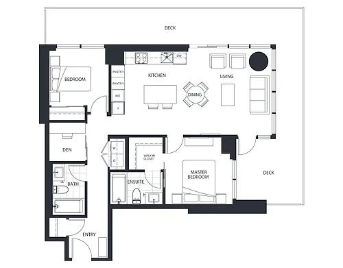 Floor plan Plan D1