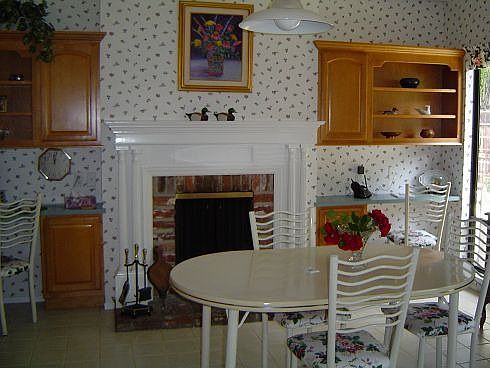 2nd fireplace in kitchen
