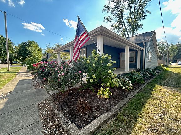 Updated front landscaping