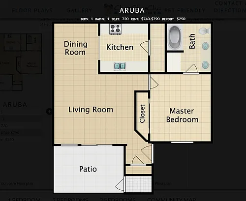 Floor plan Aruba