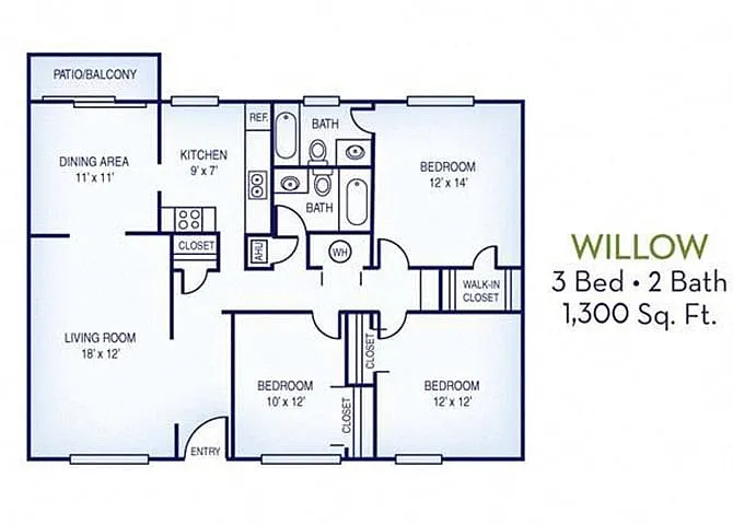 Floor plan Willow