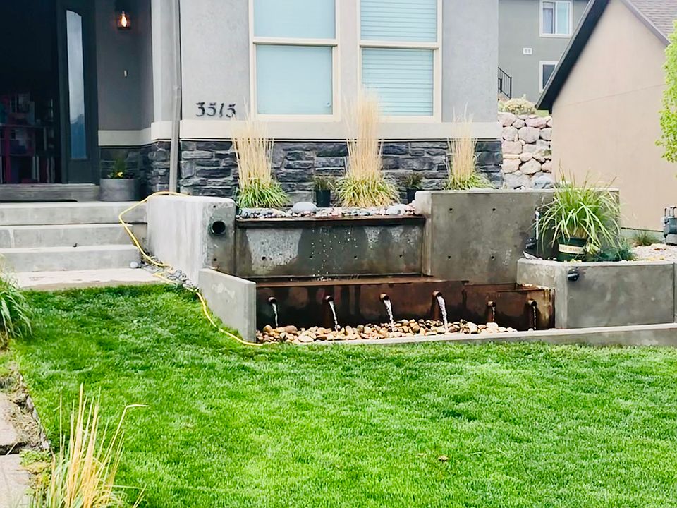 3 tiered Water fall feature