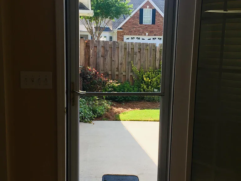 back door to patio