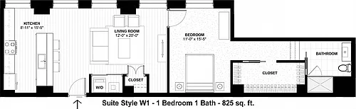 Floor plan Suite Style W1