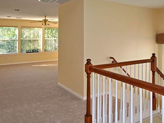 top of stairs, gameroom