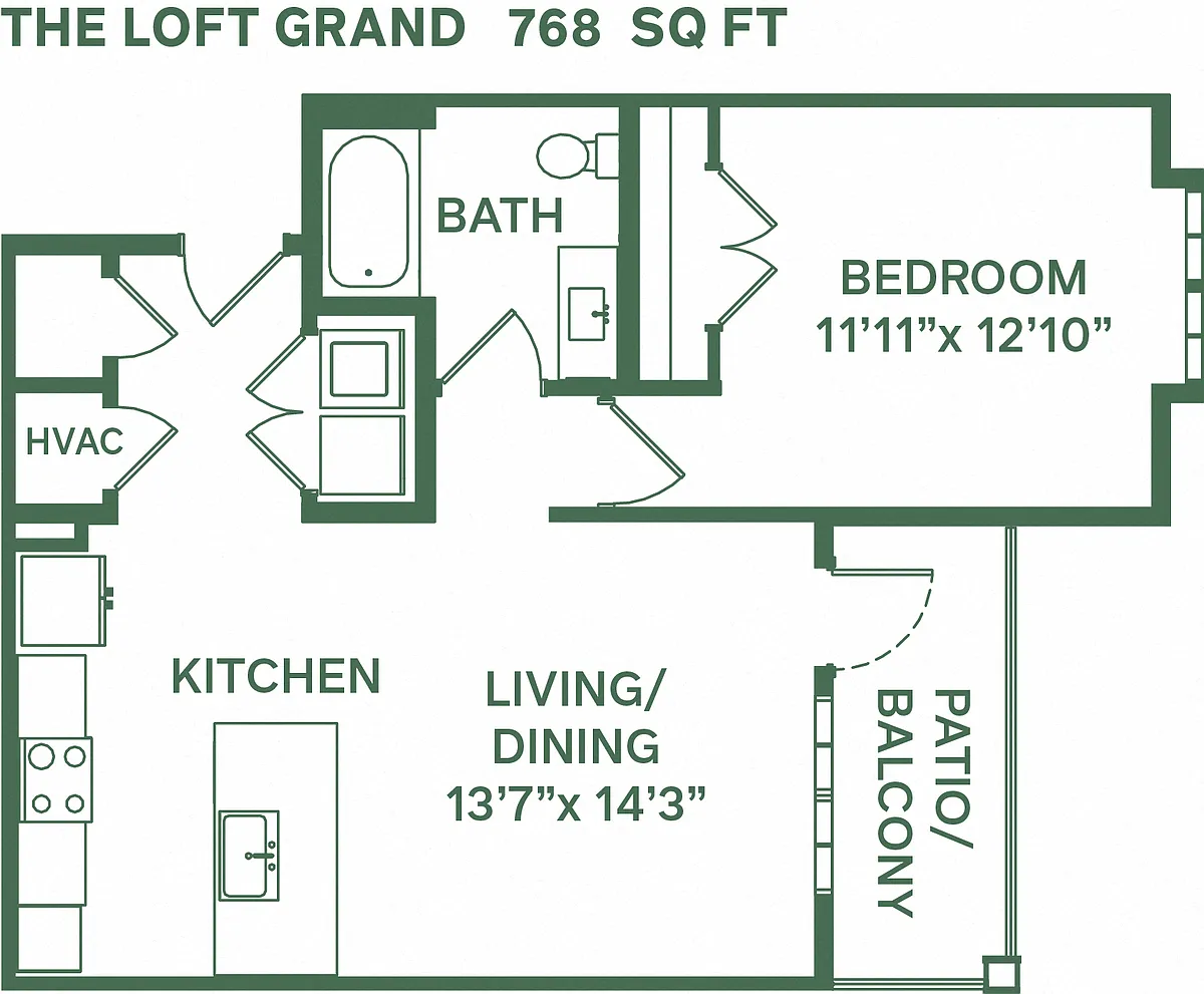 Floor plan Loft Grand A2A