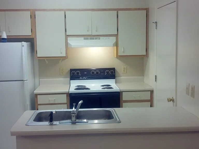 view to kitchen from dining area