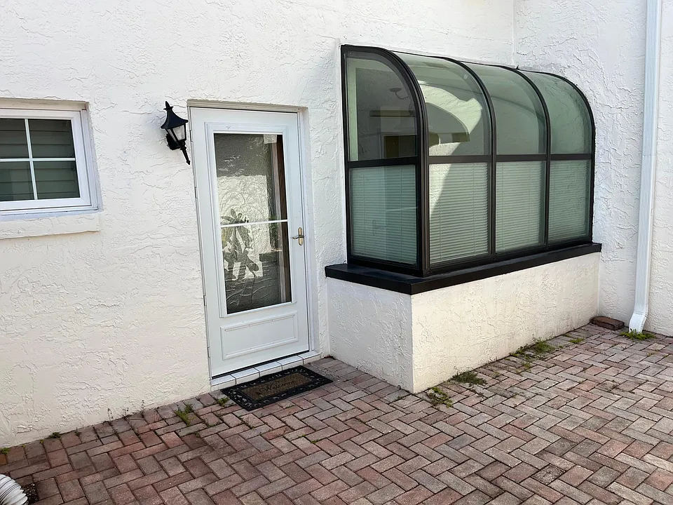 Main entrance to unit