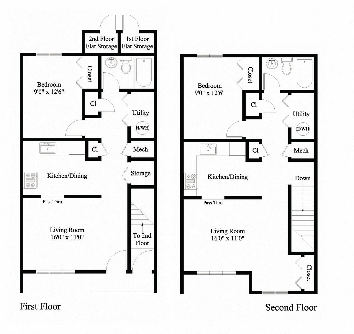 Floor plan 1 Bedroom