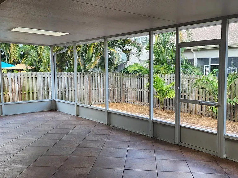 Large screened patio