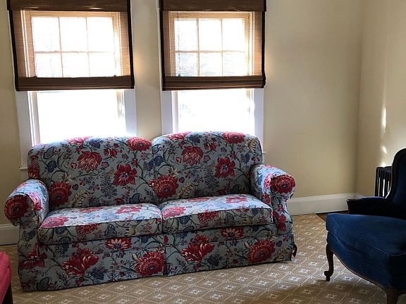 Has woven wood blinds in living spaces
Bedrooms have blackout shades