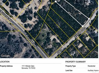 1111 Hillside Oaks LOT 21, Bulverde, TX 78163