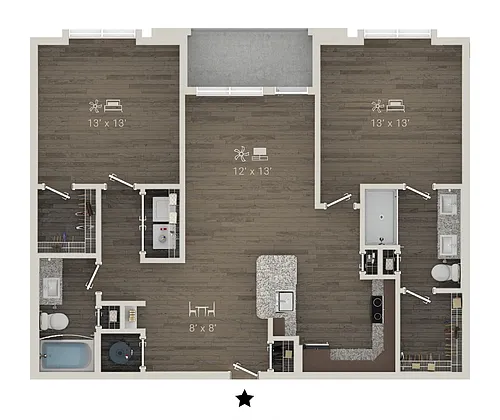 Floor plan B1