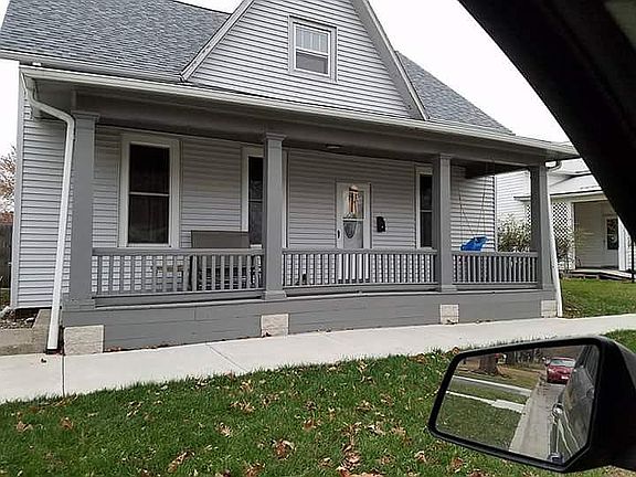 Front of home. With porch 