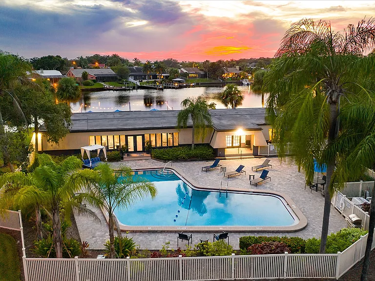 Aerial view of our resort style pool