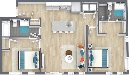Floor plan 2 Bedroom