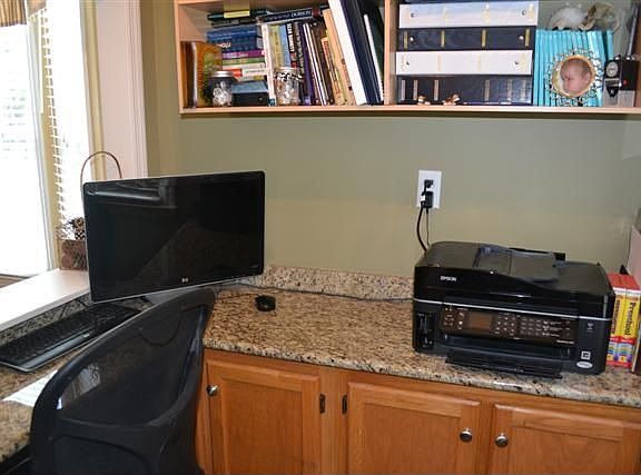 Built in office area