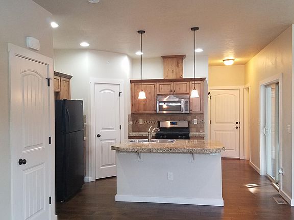kitchen viewed from living area