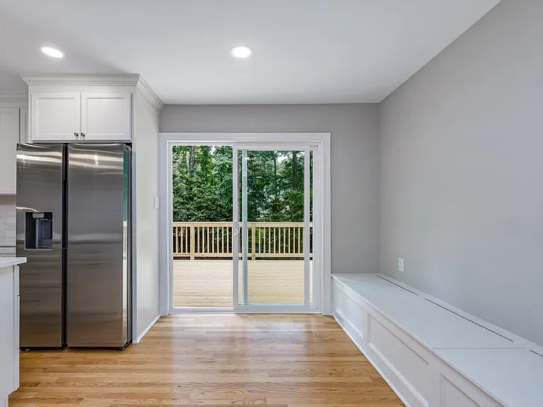 Bench Seating in Kitchen with Storage
