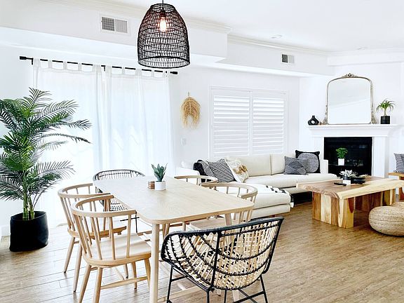 Dining and living space