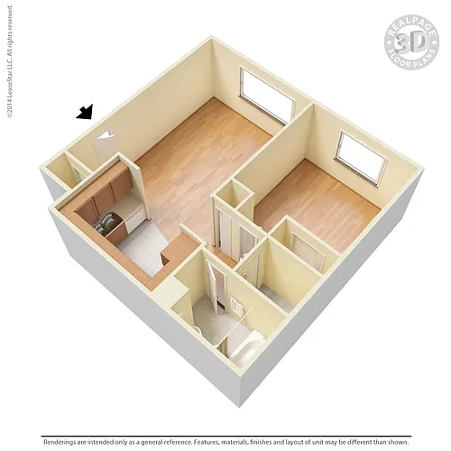 Floor plan 1BR - 30% Gross Income
