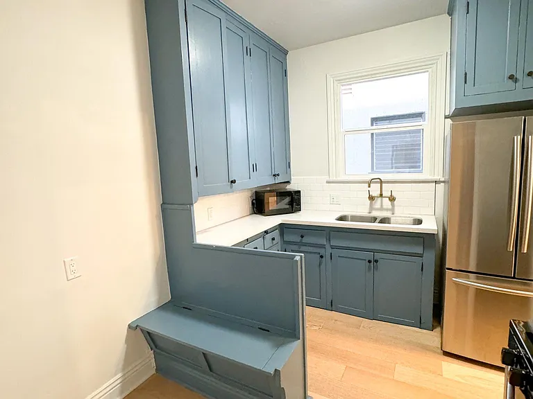 Kitchen with built in breakfast nook
