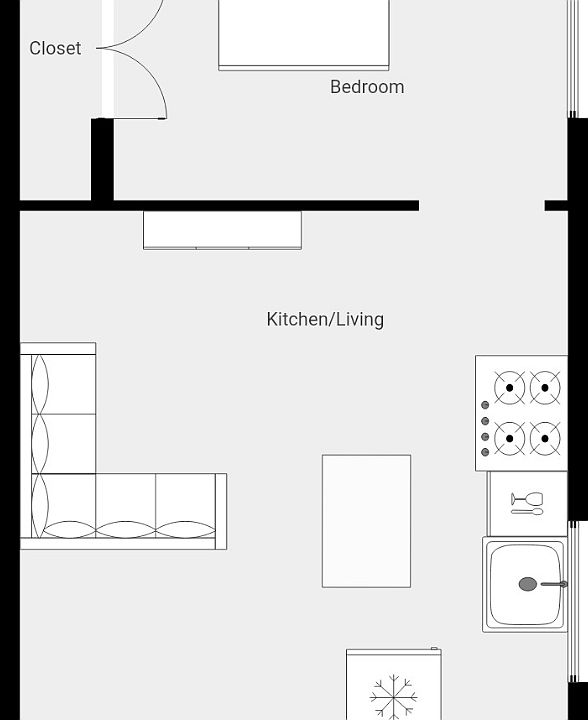 Spacious floor plan!