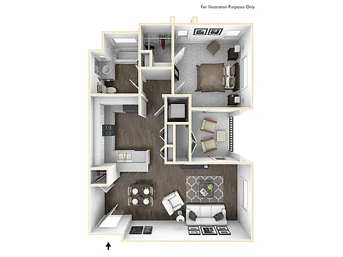 Floor plan 1X1