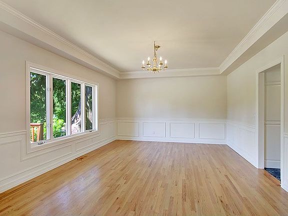 Large Dining Room with oak floors