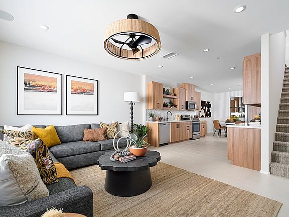 Plan 3 Model Home Great Room Area