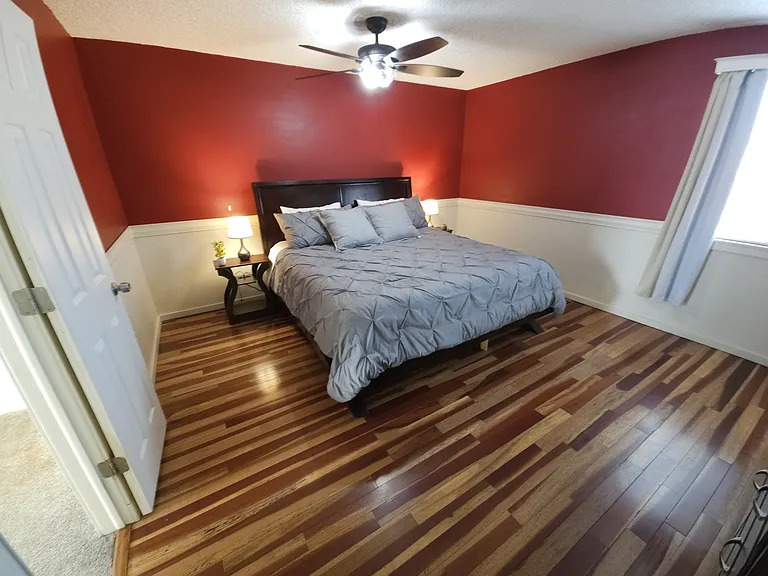 Master suite with king bed