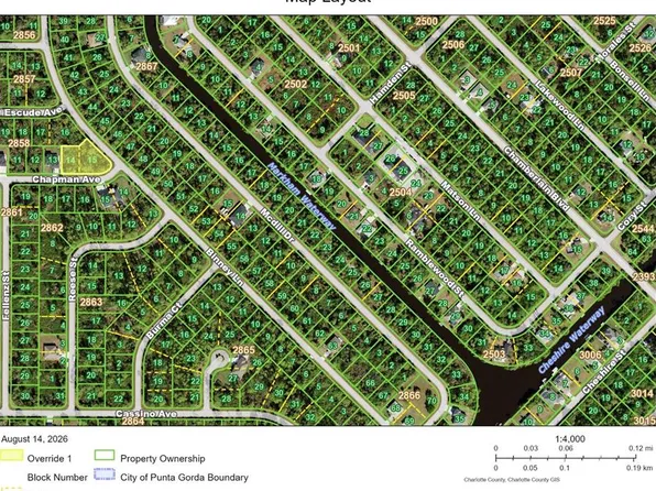 12134 CHAPMAN AVE LOT 14, PORT CHARLOTTE, FL 33983