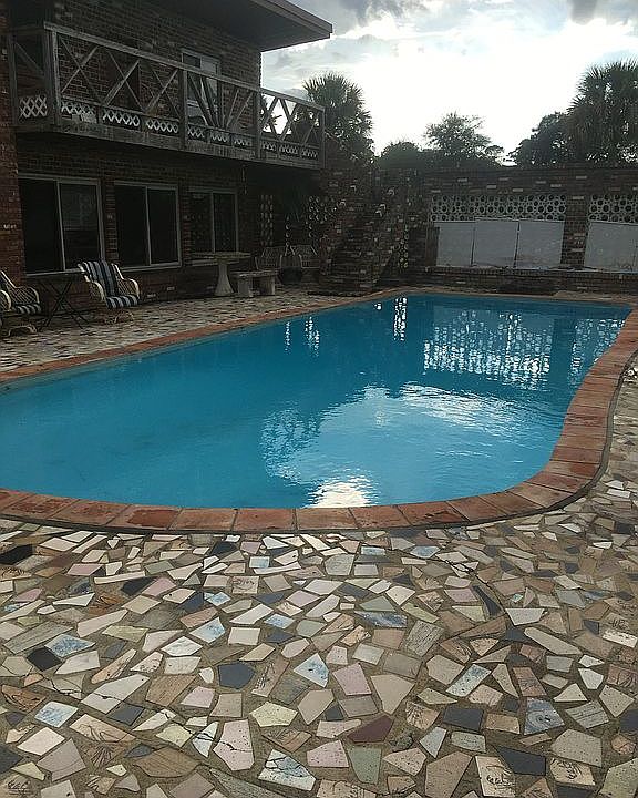 Courtyard pool