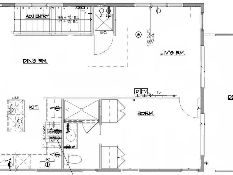 Floorplan of the Carriage House.