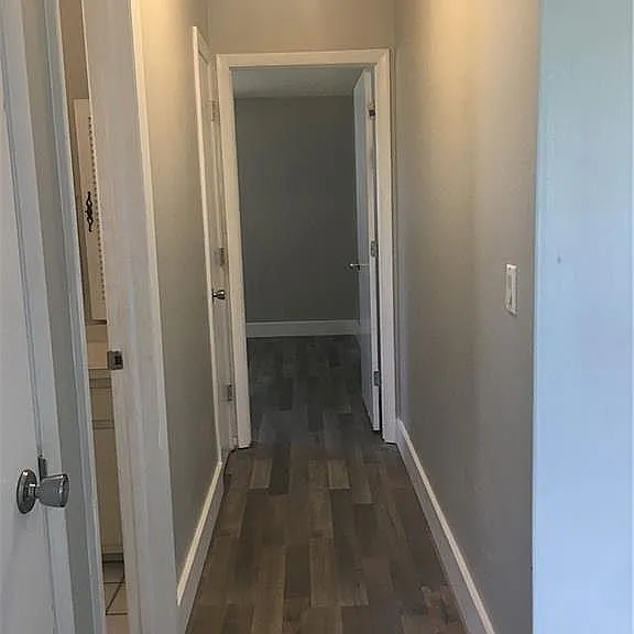 Hallway to master suite
