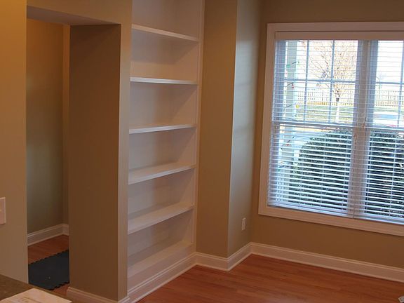 Kitchen nook built in shelves