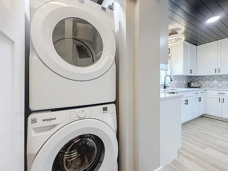 Full sized washer and dryer...no skimping here!