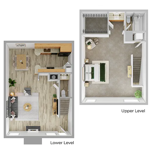 Floor plan 1B TH