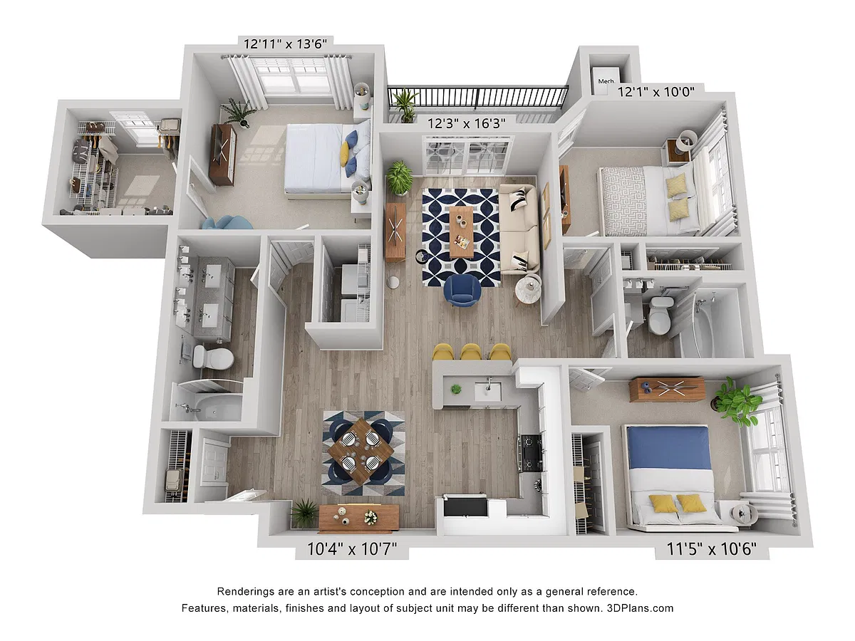 Floor plan C2 Renovated