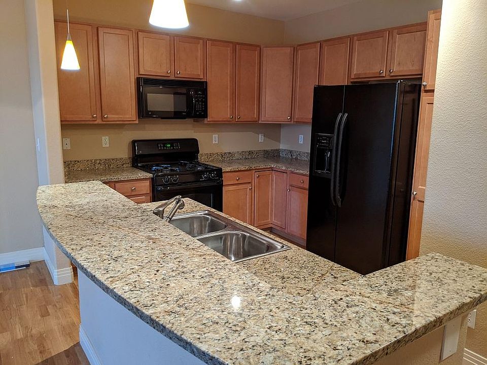 Kitchen with granite counter tops