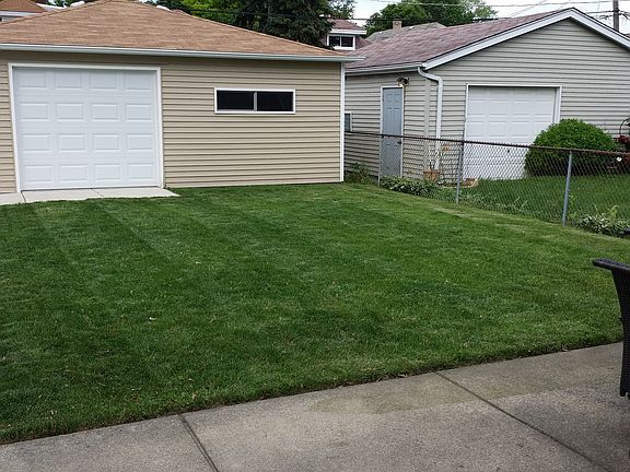 Large grass area backyard