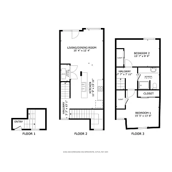 Floor plan 2x1 Individual Room Rate